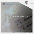 Hologram packaging film blowing for id card